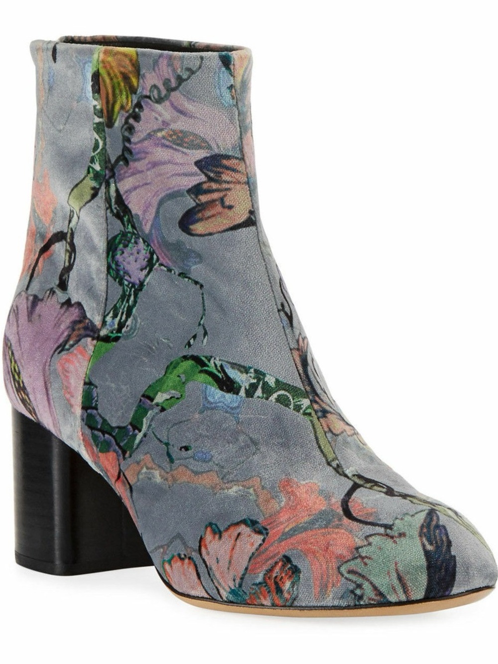 Rag & Bone Drea Boot Block Heel Floral Print Ankle Booties 38